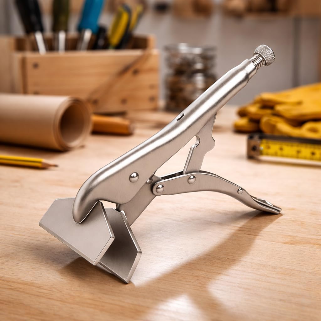 Outil de travail des métaux nickelé : pince à tôle réglable de 25,4 cm