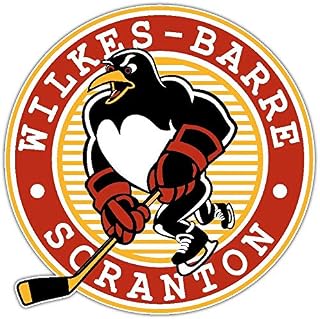 Decal Vinyl Sticker Wilkes-Barre/Scranton Penguins Hockey Durable for Bumpers, Helmets, Laptops, Water Bottles, Lockers (3" Longest Side)