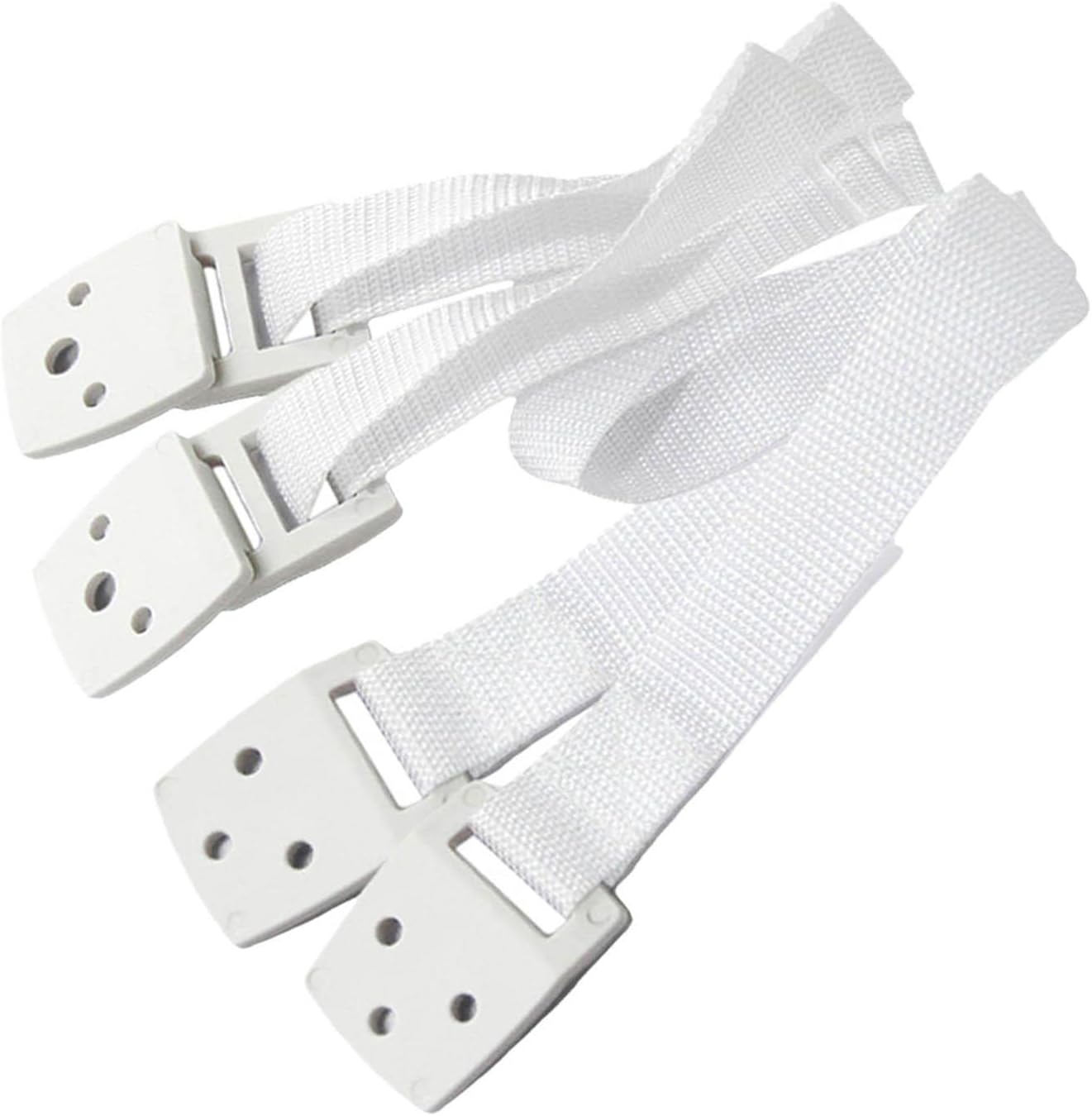 TV Anti Tip Straps, Secure Stand Adjustable with Plate Heavy Duty TV Safety Straps, Cable for Dresser Shelves Kids Proofing Protection Child, White
