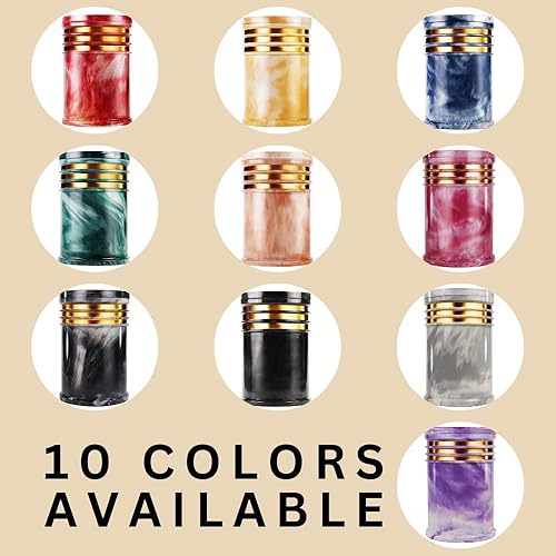 Miniatura 4 de Innovatronix Urna de cremación de mármol cultivada personalizada con grabado láser en la parte superior para cenizas humanas de tamaño adulto, hecha