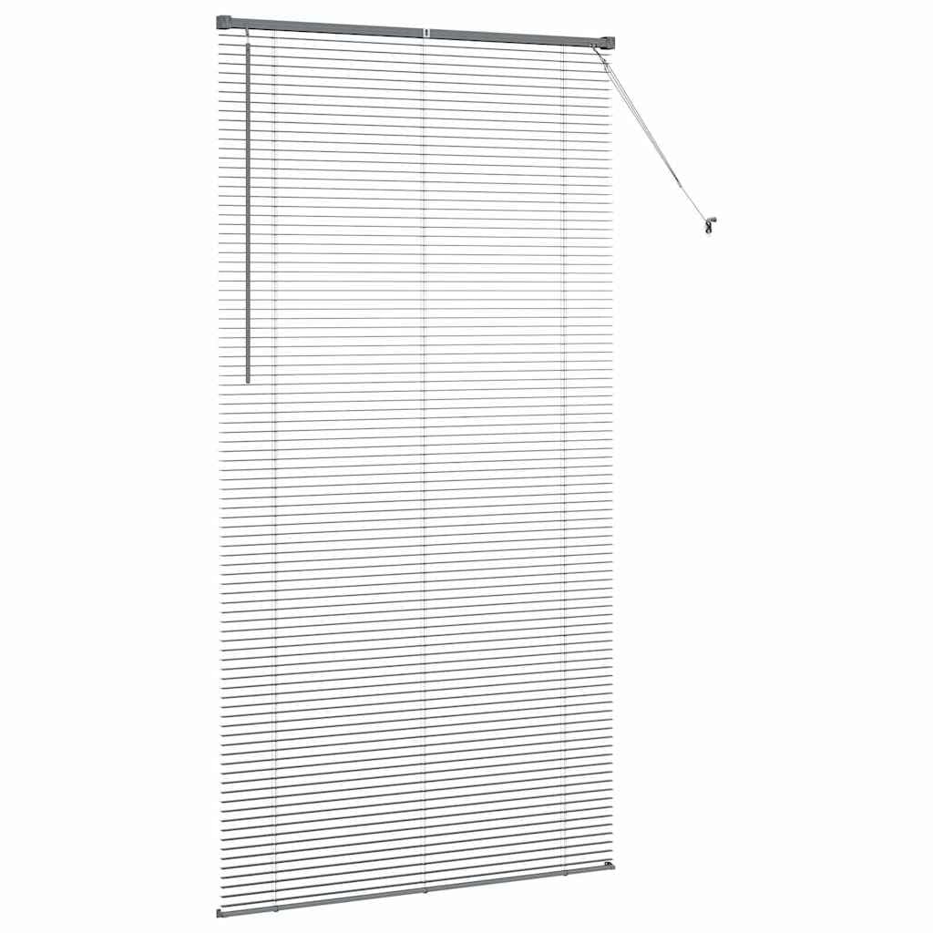 Store Vénitien Aluminium 220 x 120 cm Gris Foncé, Store Horizontal à Lames Réglables pour Fenêtre de Bureau, Cuisine et Salon, Occultation Modulable et Brise-Vue Intérieur
