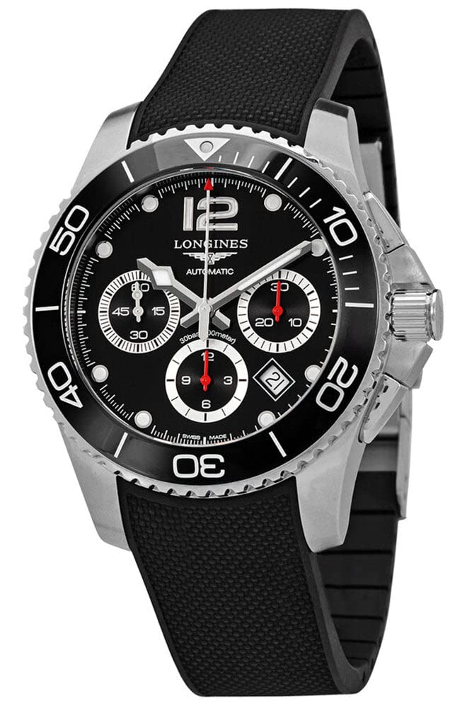 Longines Hydroconquest Chronograph Automatic Black Dial Men's Watch L3.883.4.56.9