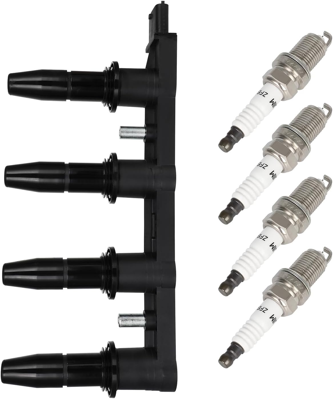 ECCPP UF606 Ignition Coil Coils&iridium Spark Plugs 0242229699 for Chevrolet Chevy 2006 2007 Astra, Saturn 2008 2009 Astra 1.8L I4 Replacement for UF606 C1706 5C1763 522118