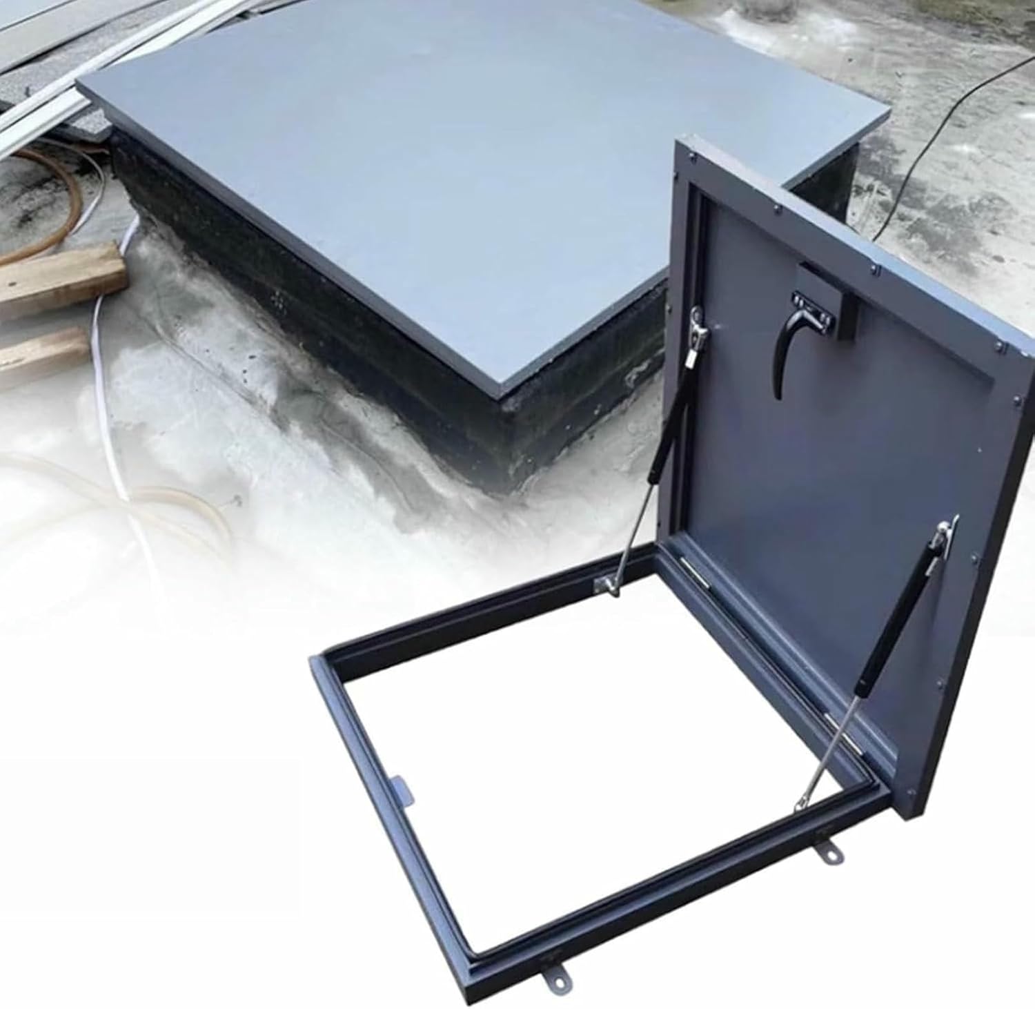 Commercial Roof Access Hatch, Galvanized Roof Hatch, Waterproof Roof Skylight Cover, Emergency Access Lid, Wellhead Lid, Cellar Cover