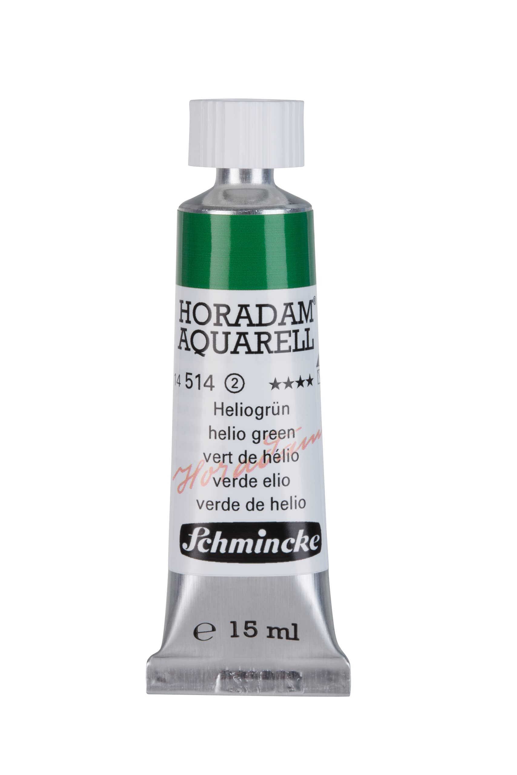 Schmincke Horadam Watercolour Paint Tube 15ml Helio Green For Artists