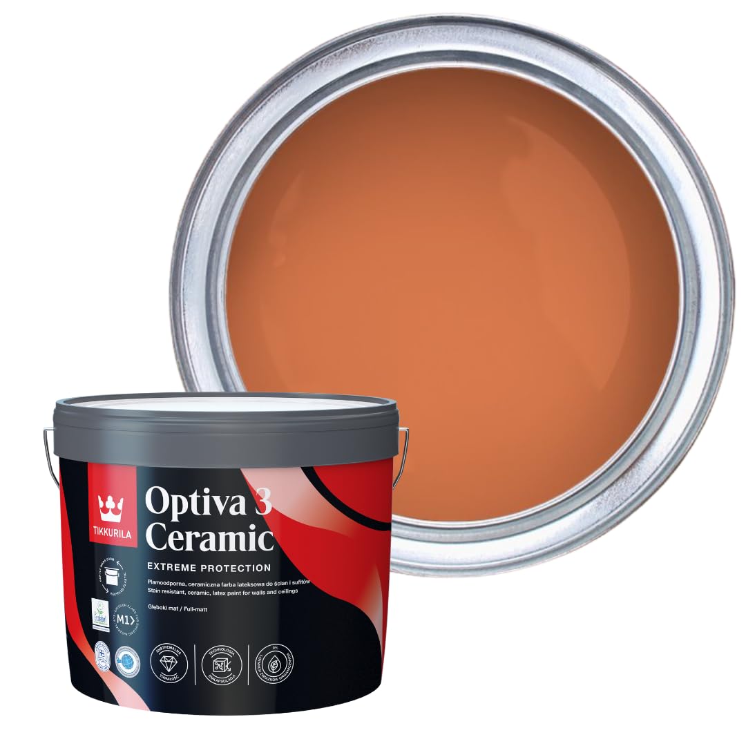 TIKKURILA Optiva 3 - Durable Super Flat Matt Paint For Walls & Ceilings - Zero VOC, Scrubbable, Easy To Clean (Folklore S315, 10 Liters)