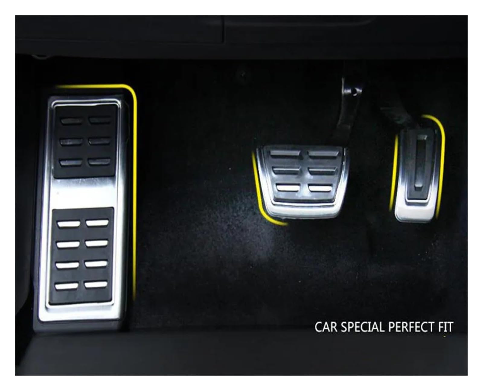Repose-pieds/couvercles De Pédales Pour VW Tiguan L (2017-2022) - Aluminium Et Caoutchouc Antidérapant
