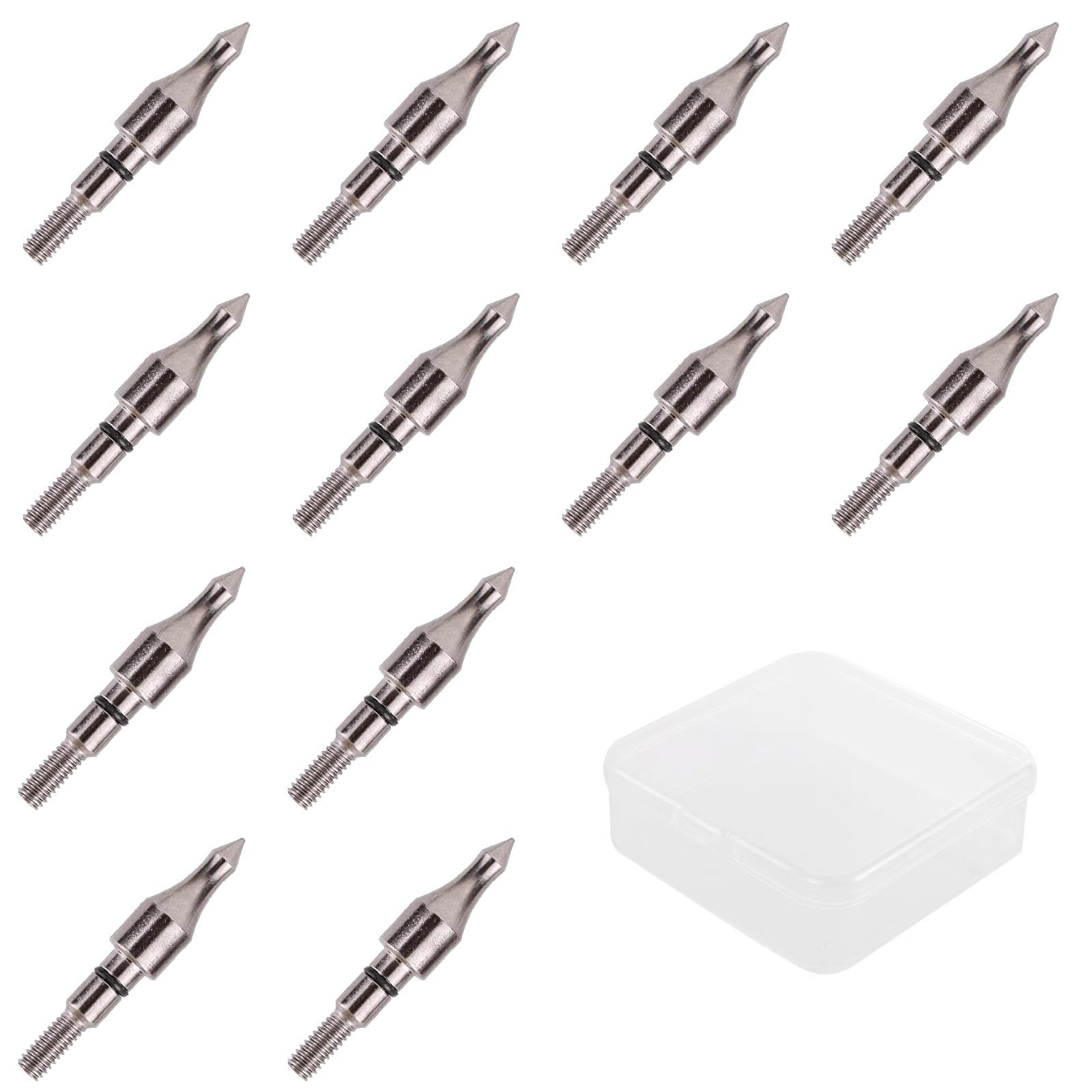 24pcs Bogenschießen Pfeil Aluminium-Einsätze .244/6.20mm für ID 6.2mm Pfeile, Ersatz Bogenschießen Basis-Einsätze Fit Compound Bow Recurve Bow Crossbow Einsätze