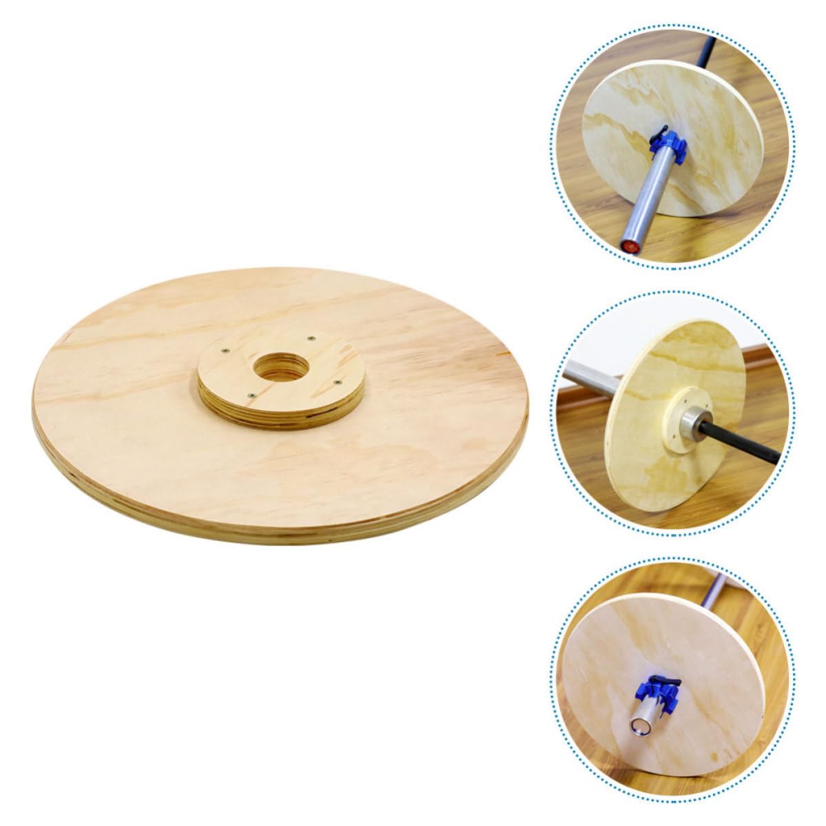 Piastre Pesi in Legno senza Foro per Allenamento e Riabilitazione, Design Pratico Facile da Trasportare e Riporre, per Palestra in Casa e Fitness