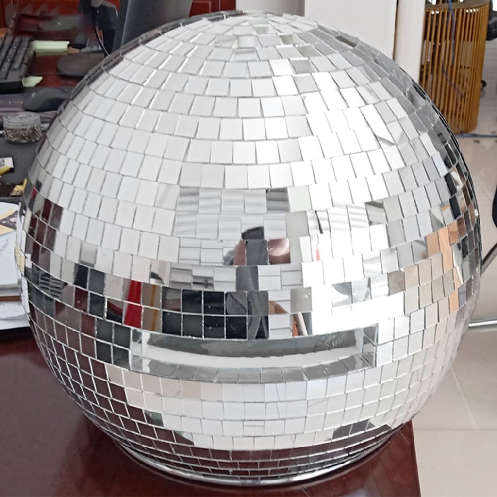 Casque de boule discothèque en verre réfléchissant pour fêtes de danse