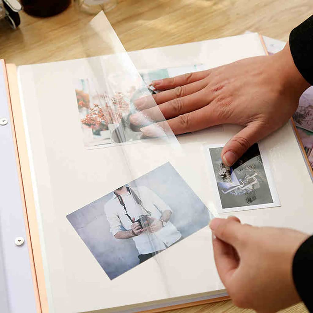 Luźny album fotograficzny Książka rocznicowa, Album rodzinny ręcznie robiony dla par o dużej pojemności(120 sides)