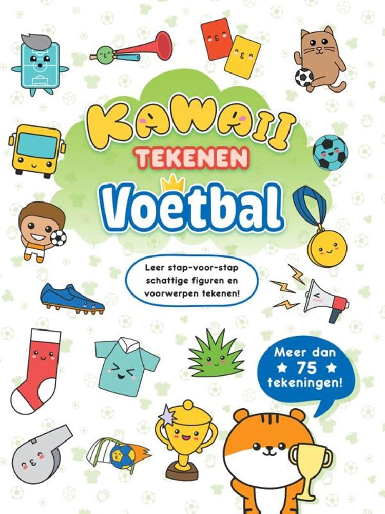 Kawaii tekenen voetbal: leer stap-voor-stap schattige figuren en voorwerpen tekenen!