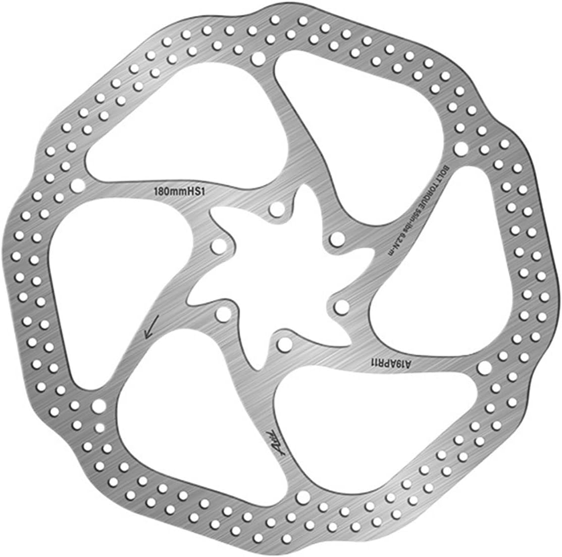 HS1 Bicycle Disc Brakes Rotor 160mm/180mm Mountain Bike Disc Rotors 6 Bolts Cycling Hydraulic Disc Brake Cycling Parts(MULTICOLOR-160)