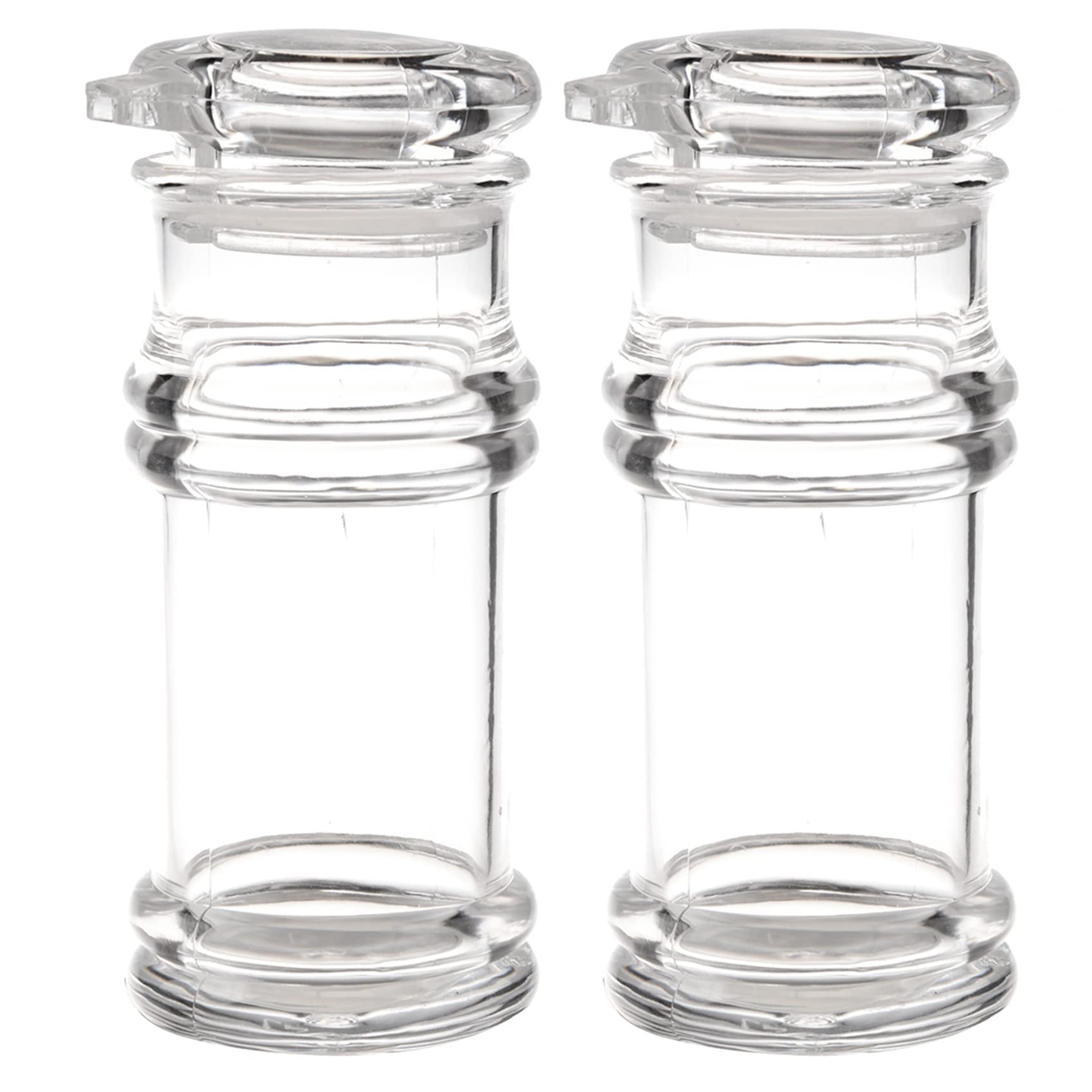 VENEKA 2X Clear Acrylic Soy Sauce Vinegar Olive Oil Bottle BBQ Dispenser Shaker 100Ml