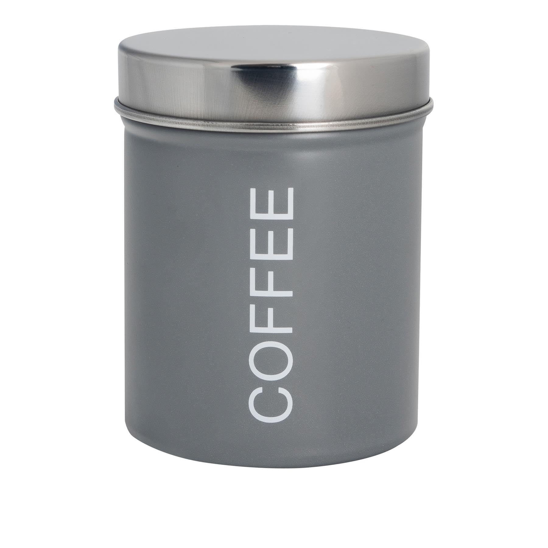 Rinkit.com Grey Metal Coffee Canister