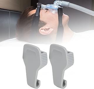 1 Pair CPAP Mask Headgear Clips, Magnetic Headgear Clip Replacement Headgear Clip Breathing Machine Facial Cover Accessory Fit Headgear Clips Headgear Straps Supplies for BMC NM4