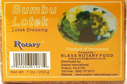 Rotary bumbu Lotek (7oz). Lotek dressing product of Indonesia - Pack of 3