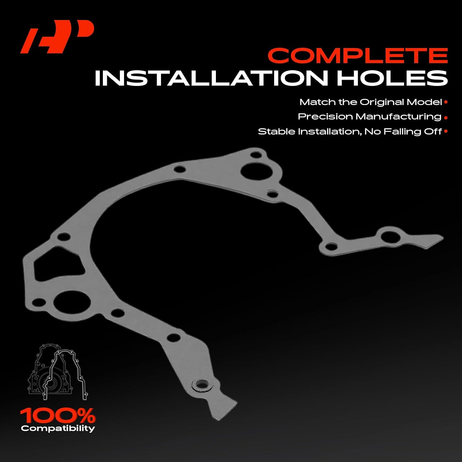 A-Premium Engine Timing Cover Gasket Set Compatible with Ford & Lincoln & Mercury & Laforza & De Tomaso - Explorer, F-100, F-150, F-250 HD, F-350, Mustang, E-100 E-150 E-250 E-350 Econoline Club Wagon