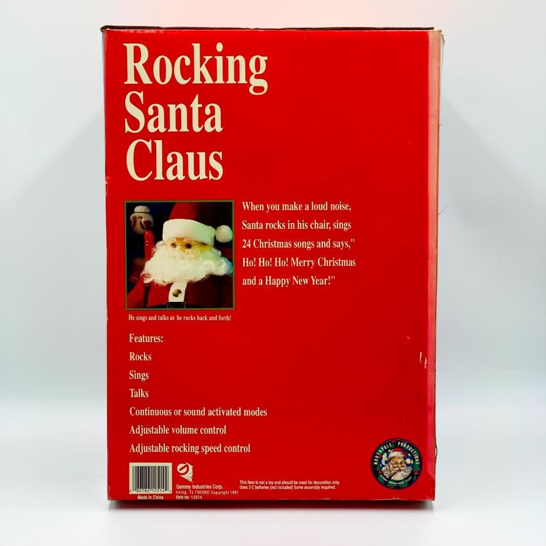 Amazon.co.jp: ロッキングサンタクロース 1991年GEMMY製 : おもちゃ