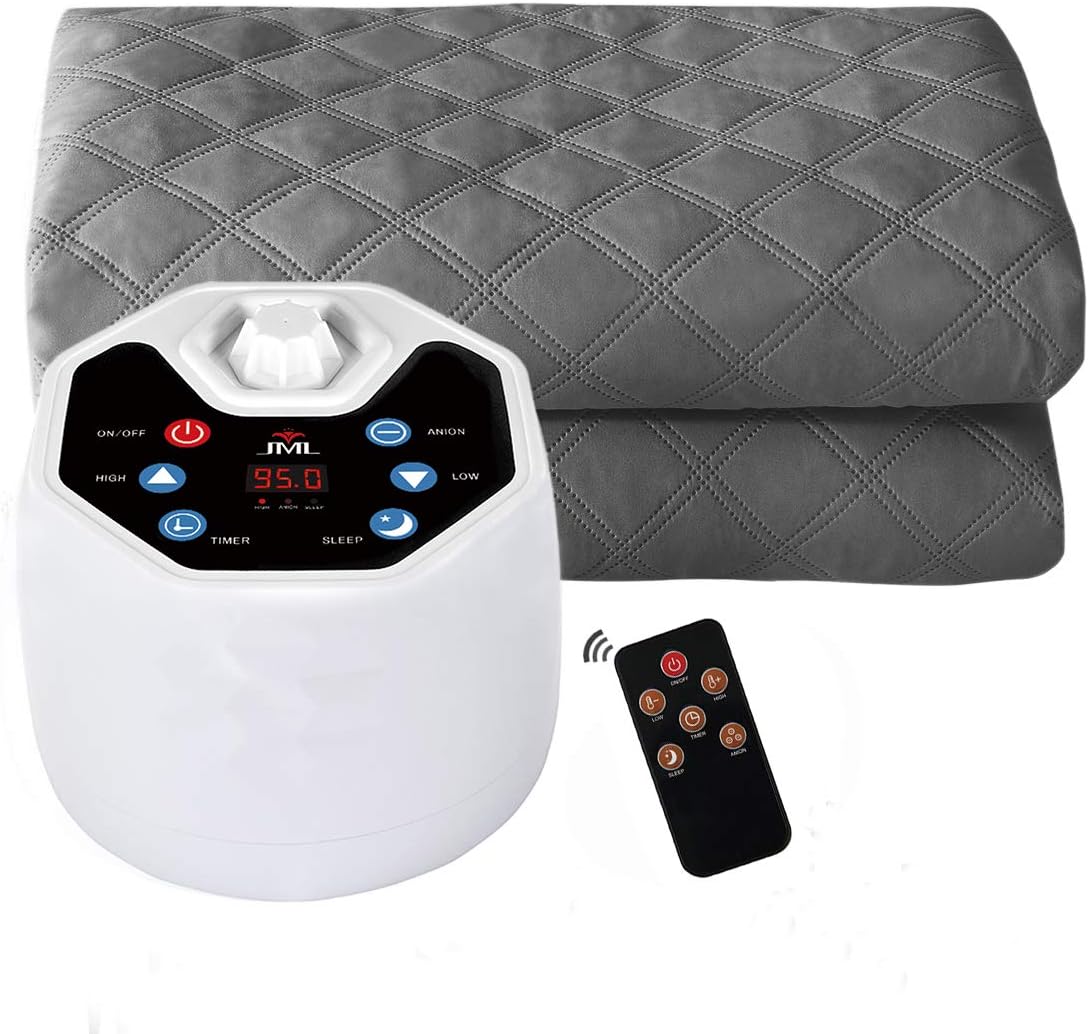 JML Water Heated Mattress Topper Queen Size, Electric Mattress Topper with Wireless