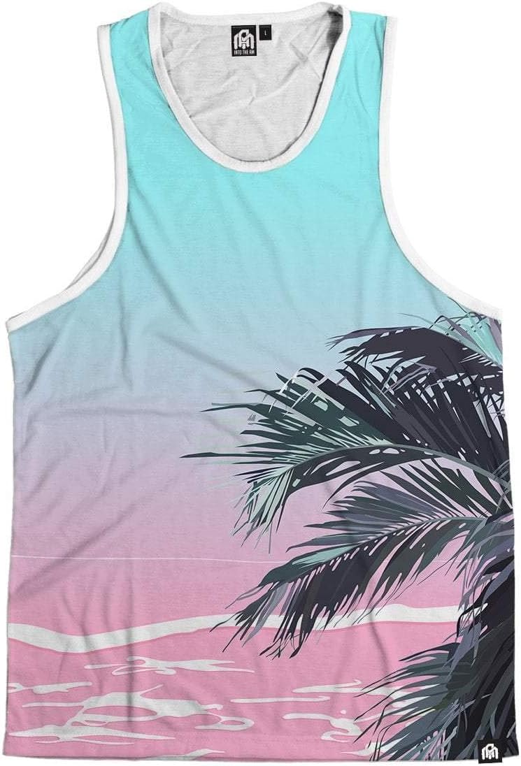 Men's Vibrant All Over Print Sleeveless Tank Top Shirts