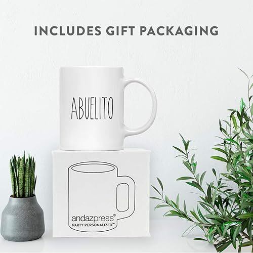 Miniatura 4 de Andaz Press Farmhouse Family - Juego de 2 tazas de café, Abuelita Abuelito, 1