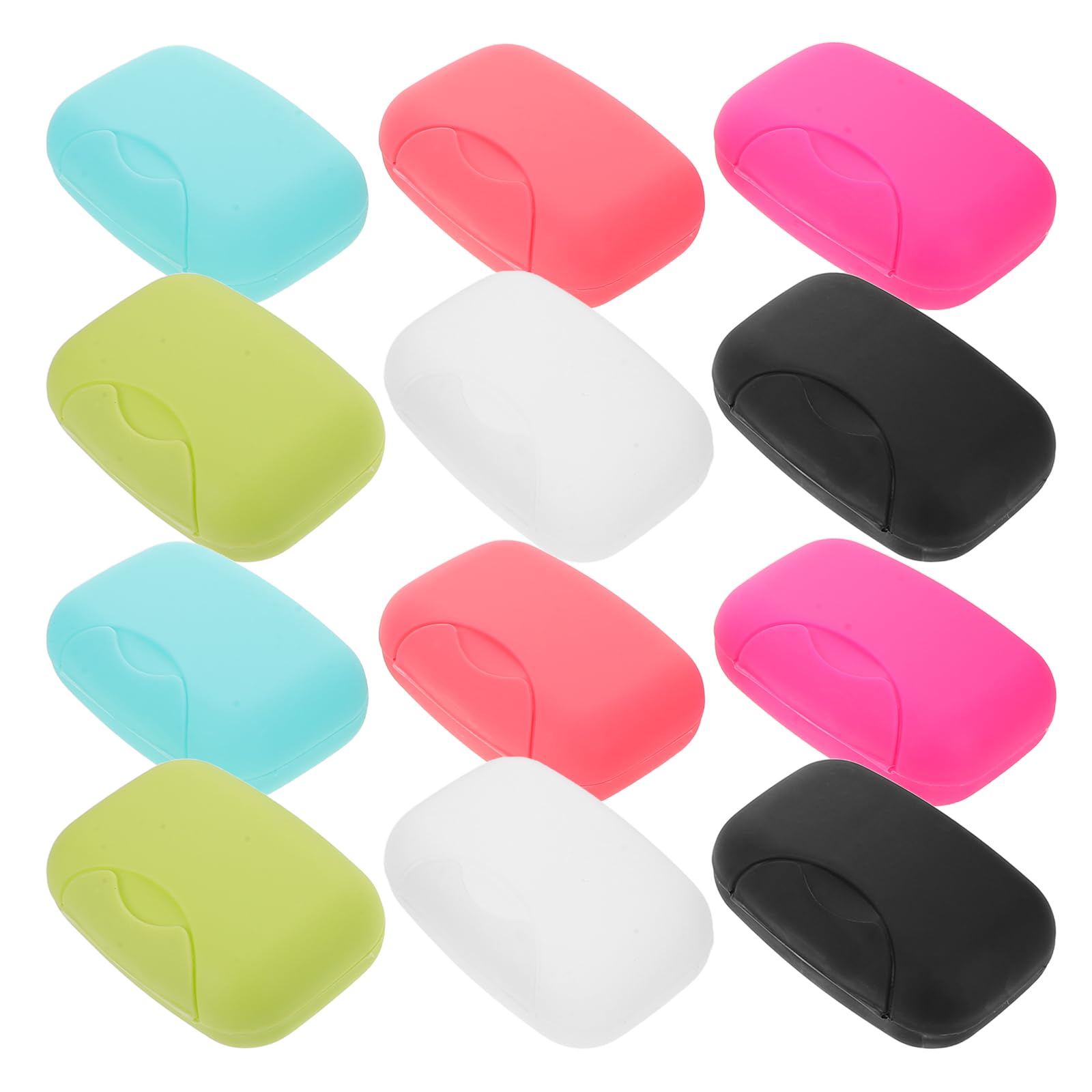 BESPORTBLE Jabonera de Viaje de 30 Piezas, jabonera portátil con Tapa, Resistente a Fugas, Ideal para el hogar, el baño, Senderismo, Camping y Exteriores.