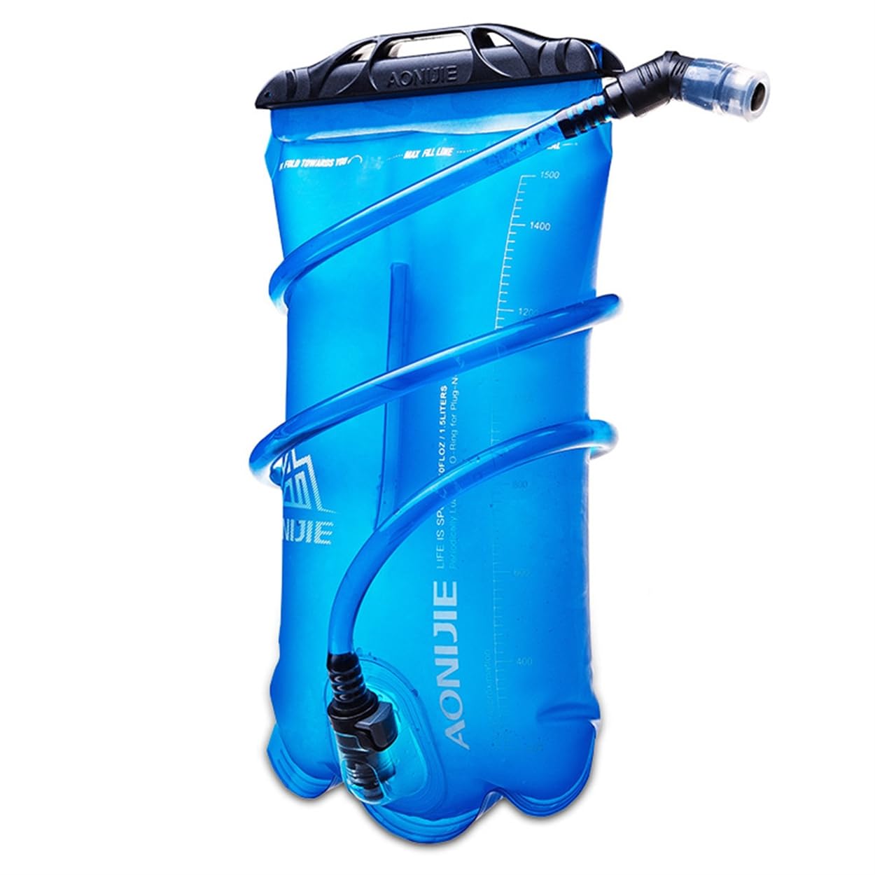 AONIJIE 1.5L/2L/3L Foldable TPU Water Bag Hydration Bladder For Outdoor Sport Running Camping Hiking Bicycle (1.5L (50.7oz))