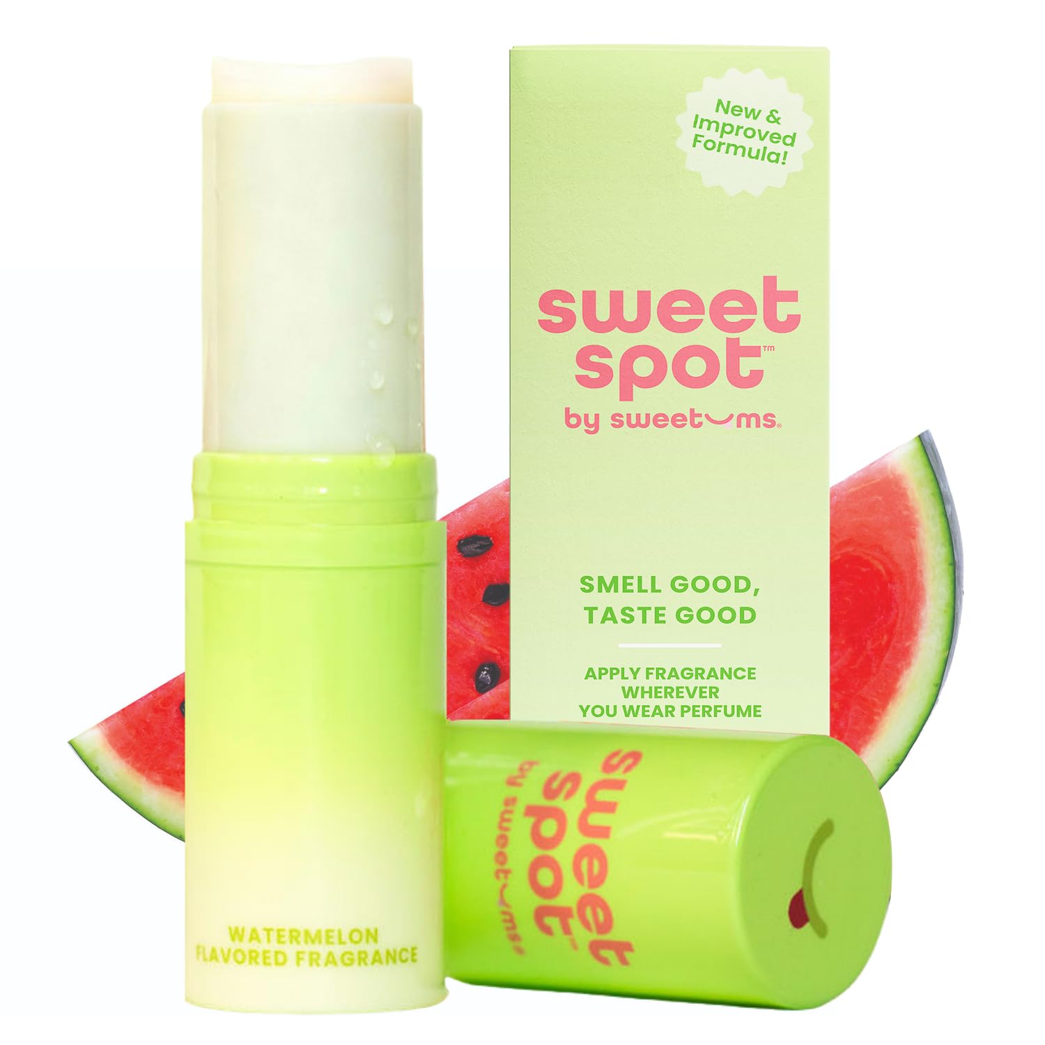 Sweetspot Solid Perfume Stick Ideal For Travel For Women With Long Lasting Fragrances Non-Sticky Formula Natural Ingredients (Watermelon)