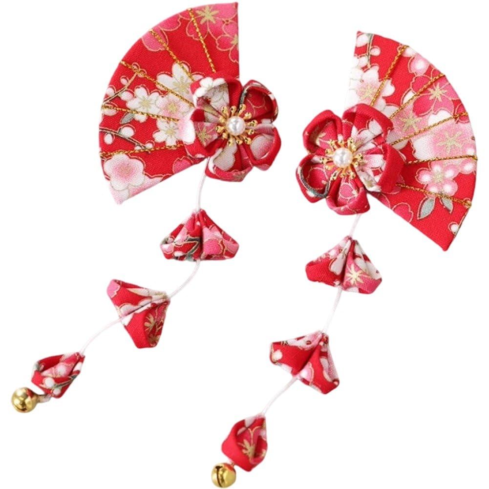 2 sztuki japońskie szczypce do kimono, szczypce do kwiatów kimono akcesoria kimono kanzashi ornament