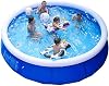 Swimming Pool, Home Inflatable Lounge Pool Kiddy Pool, Extra Large PVC Inflatable Pool, Above Ground Pool, 360cm*90cm-Blue