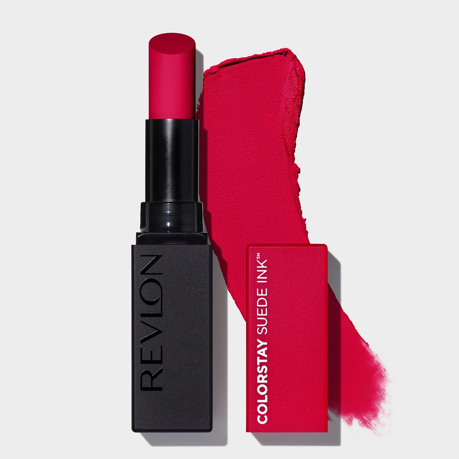 REVLON ColorStay Suede INK Lipstick, Waterproof, Longwear, Transfer proof, Antioxidant-rich Vitamin E, With Vegan Formula made without parabens, First Class - 018