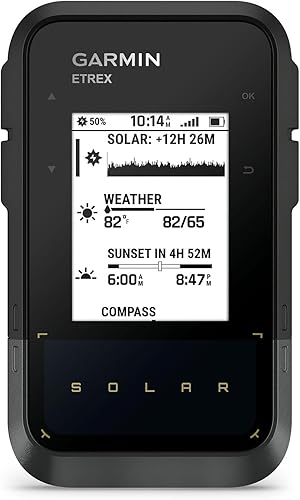 Miniatura 2 de Garmin eTrex Solar, navegador de mano GPS, duración ilimitada de la batería, resistente al agua