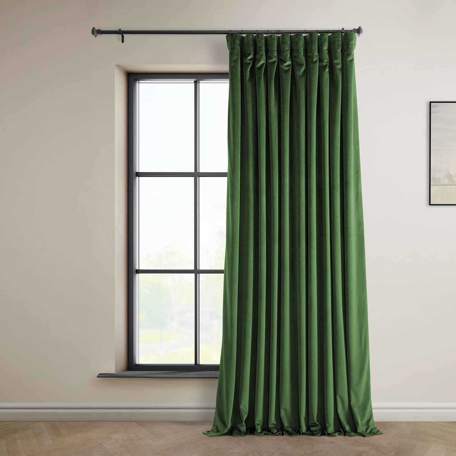 HPD Half Price Drapes Heritage Plush Velvet Curtains 108 Inches Long Room Darkening Curtains for Bedroom & Living Room 100W x 108L