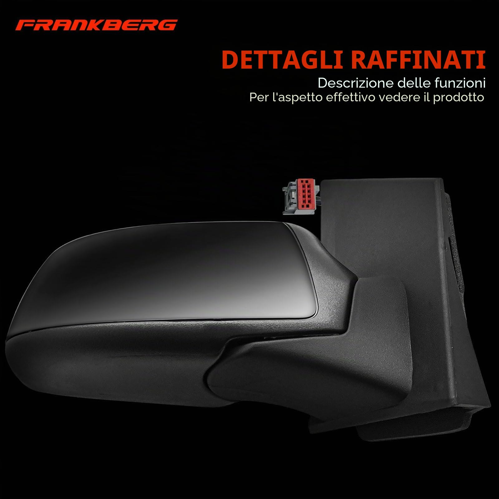 Frankberg Specchietto retrovisore esterno elettrico destro 5 Poli 1444260 | Riscaldato; Compatibile con: Fiesta V Van, Fiesta V JD JH