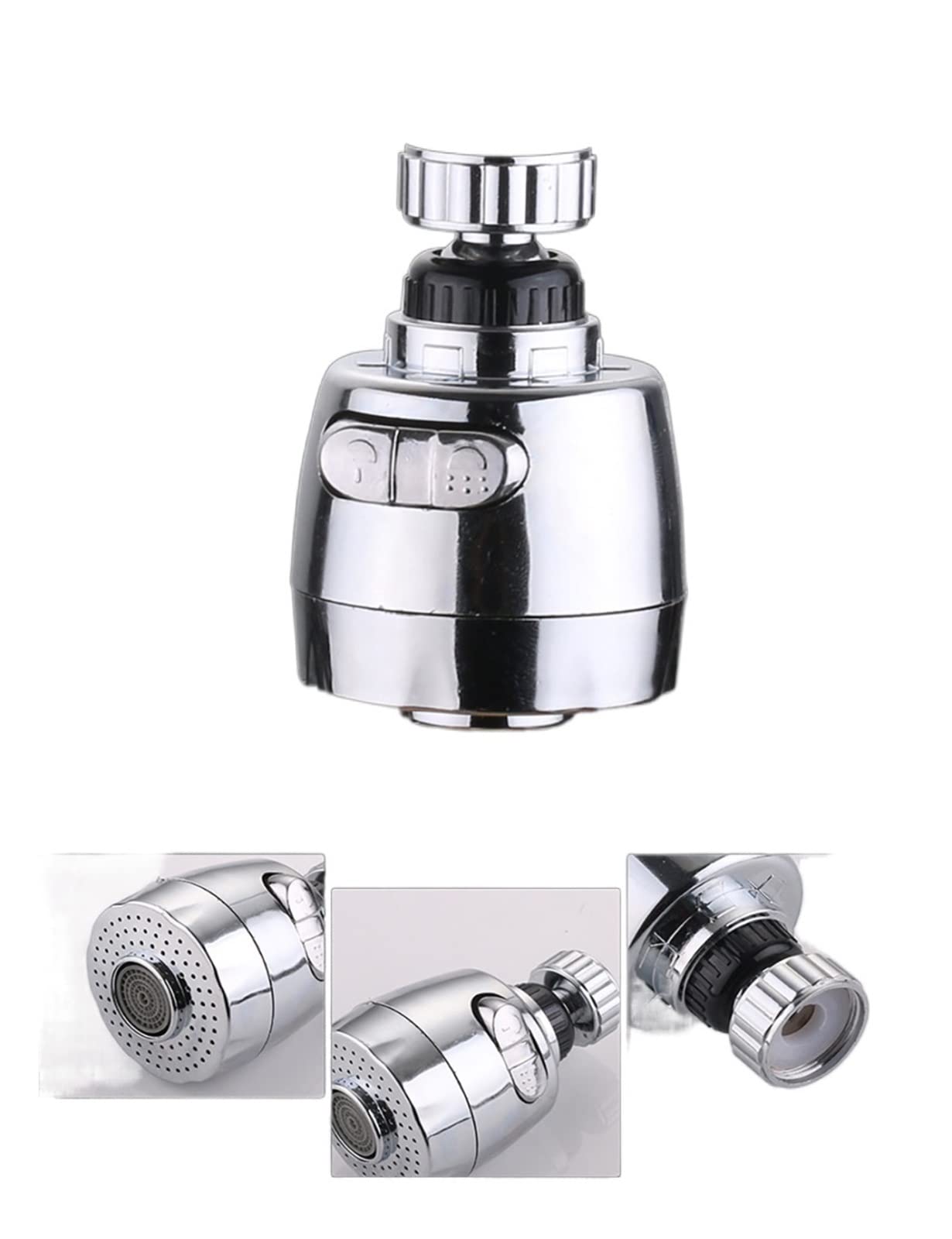 Perlator do kranu Adapter do kranu Aerator do kranu Kitchen Kran Spray, 360 stopni obrotowy zlew kuchenny Aerator Dual Mode Oszczędzający wodę kran Aerator Dysza do kranu do kuchni, łazienki Fa