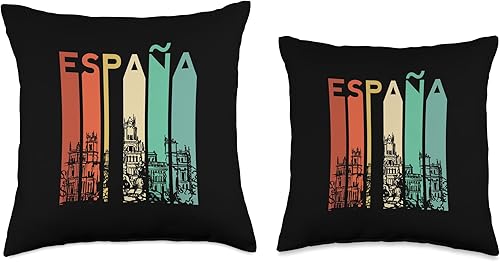 Miniatura 3 de Espana Apparel Espana Spain Catalonia Spanish Espanol Madrid Barcelona Euro Throw Pillow 16x16 Multicolor