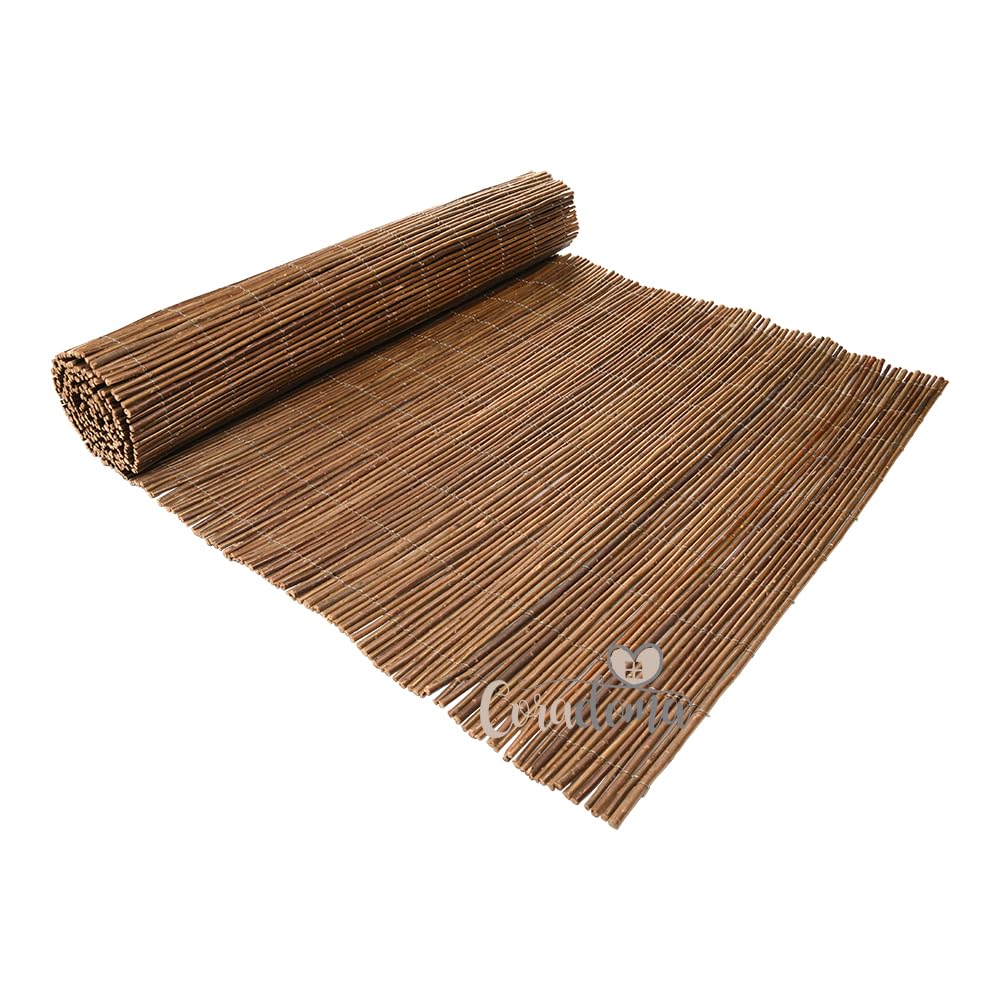 Weidenmatte Sichtschutz 175x500cm | Sichtschutzmatte aus Weide für Balkon, Garten und Terrasse | natürlicher Zaun Sichtschutz Balkonsichtschutz Lärmschutz Windschutz