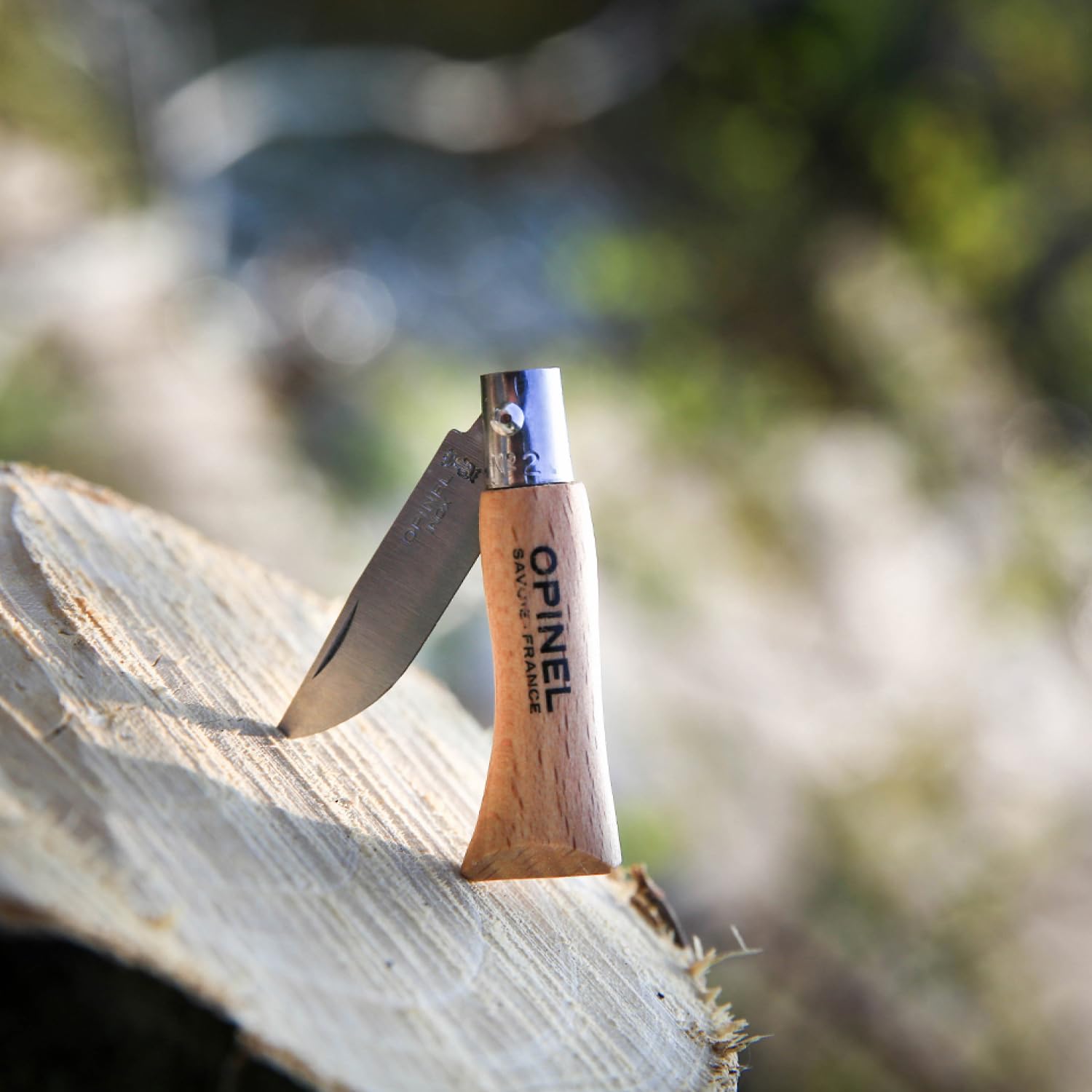 Opinel - Coffret Collection 10 Couteaux de Poche - N°02, 03, 04, 05, 06, 07, 08, 09, 10 et 12 - Lame Acier Inox, Manche Bois de Hêtre - Fabrication Française