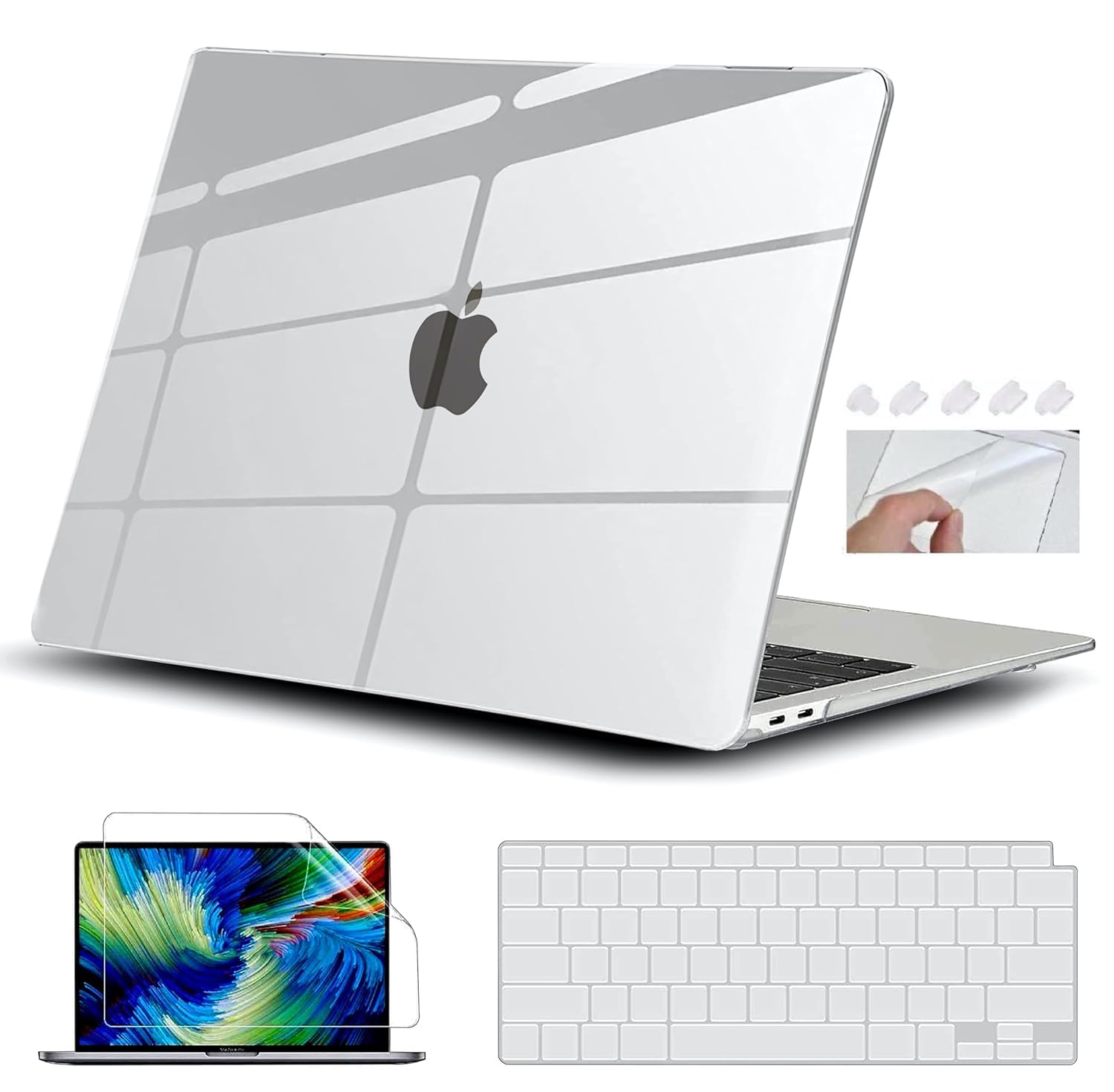 Gioia Bazaar Case for MacBook Air 15 inch 2023 2024 Release M3 A3114 M2 A2941 Liquid Retina Display Chip Crystal Clear Case with Liquid Retina Display, Plastic Hard Shell (Clear) (B0D4QXNQVM) Amazon Price History, Amazon Price Tracker