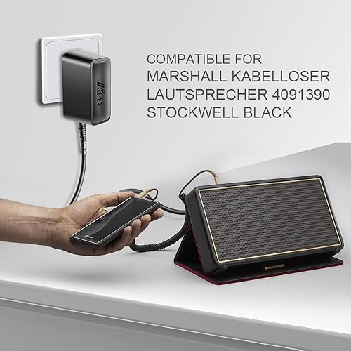Miniatura 2 de [Listado UL] Adaptador de CA KFD para Marshall Stockwell Altavoz Bluetooth portátil 4091451 04091451 y Adviento AW870 Altavoces inalámbricos