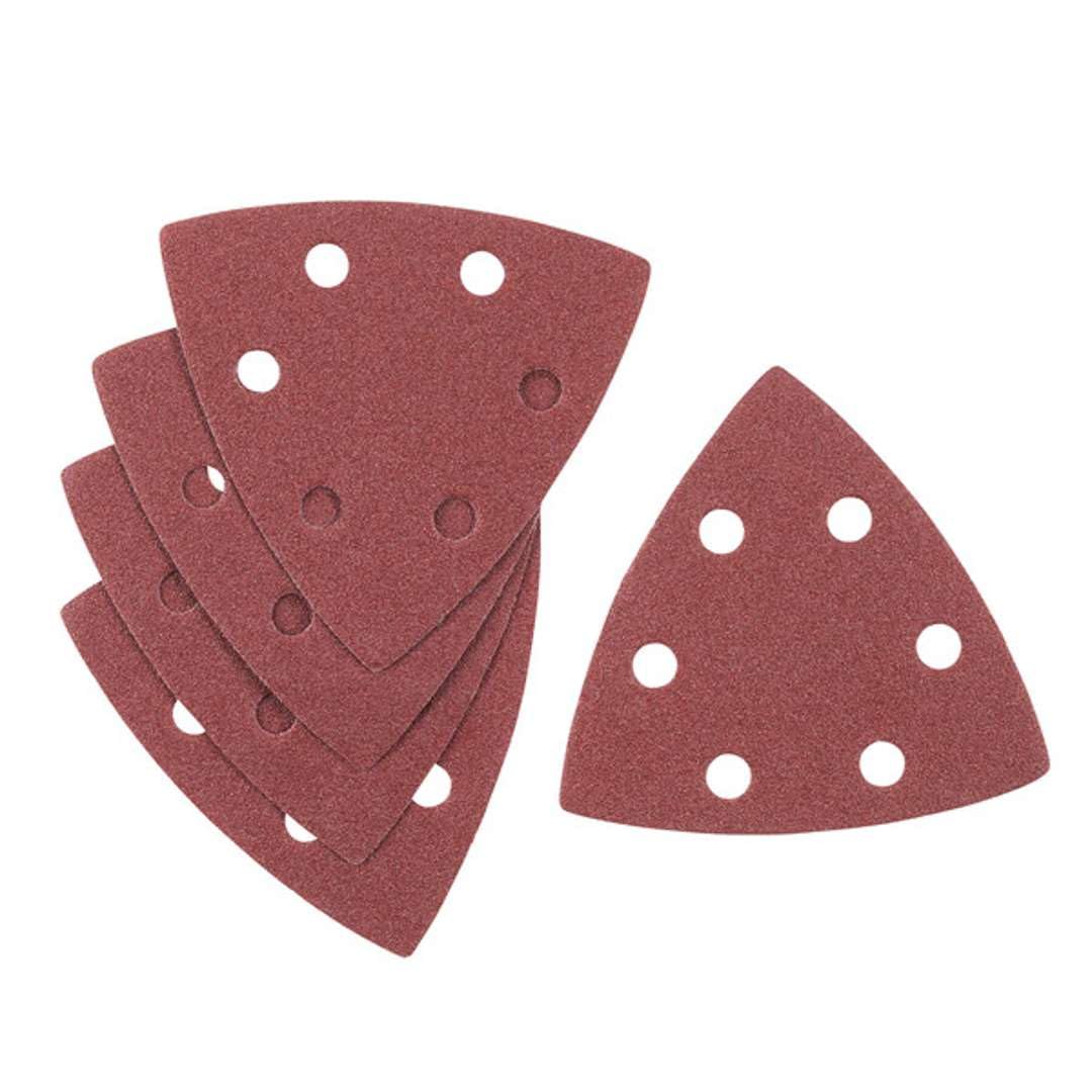 Stanley Red 5 Hojas De Lija. Grano 120. Madera, Pintura, Barniz, Yeso, Metal Y Plástico.