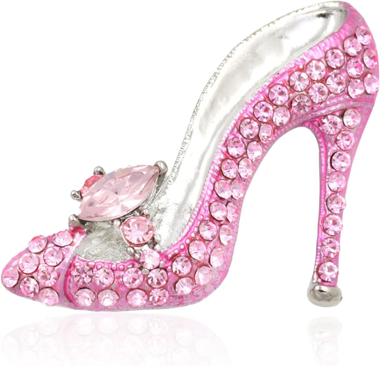 High Heel Brooch Ladies Crystal Rhinestone High Heel Princess Shoes Women Stylish Charm Brooch Pin