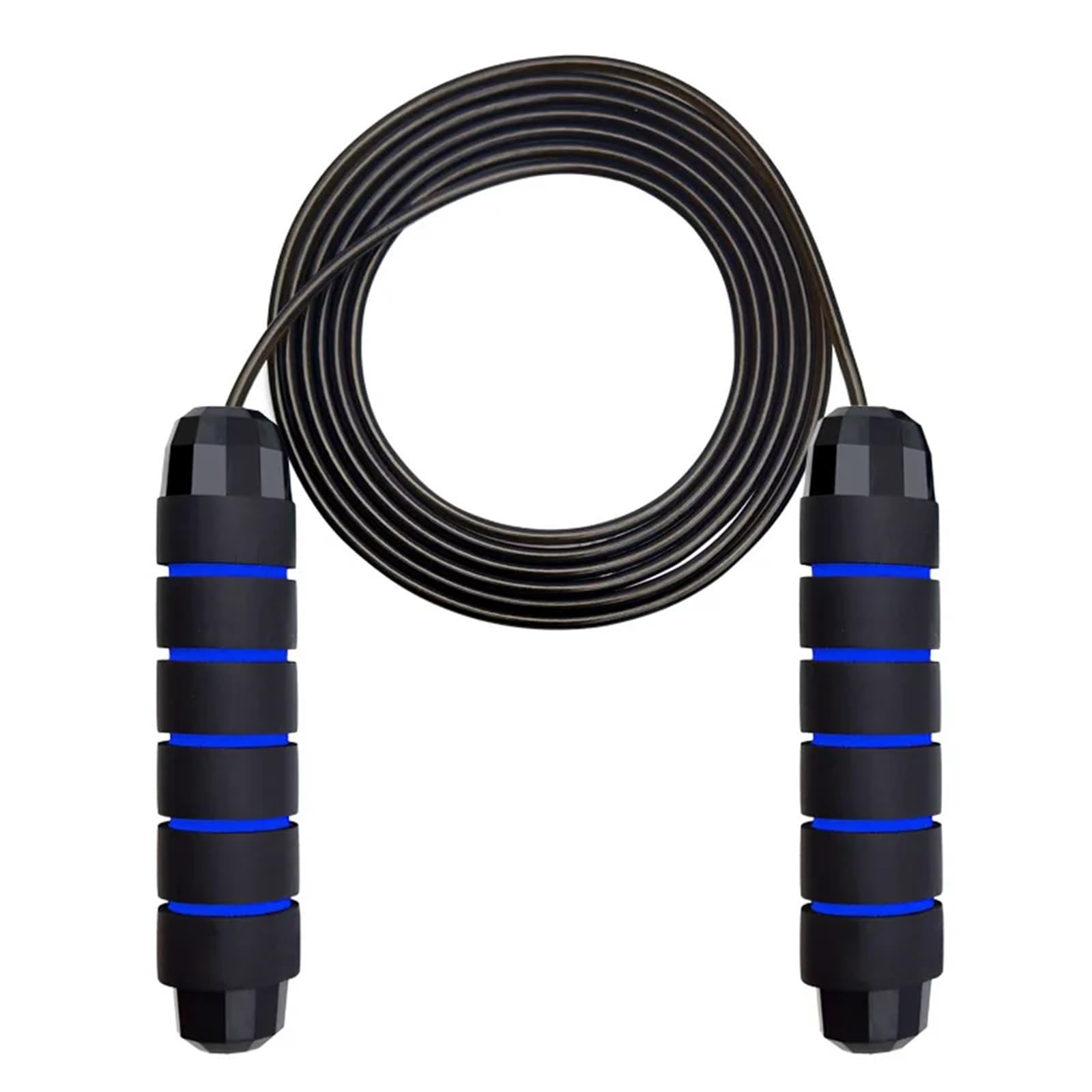 FYJL Skipping Ropes For Adults Adjustable Fast Fitness Ball Bearing Jump Rope Suitable For Men And Women's Fast Jump Rope Exercise Skipping Rope(Blau)