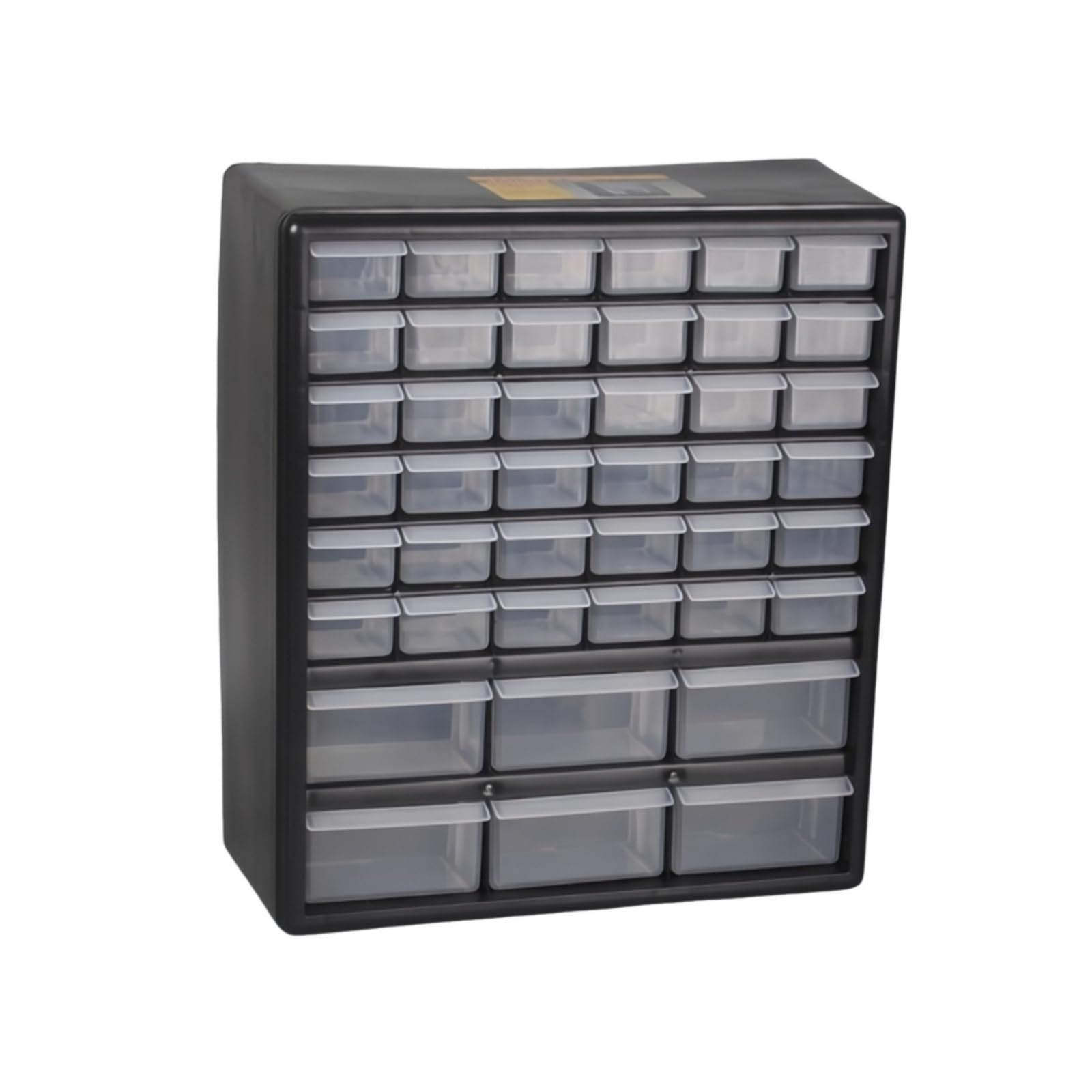 rockible Cassettiera da Scrivania Organizzatore a Cassetti Cassetti Trasparenti Rettangolare Mobili Contenitori Plastica, Nero