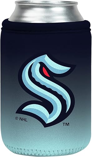 Sok It CanSok NHL Funda de Hockey para Cerveza y Soda de Neopreno Aislada (Seattle Kraken, Funda para Lata de 12oz)