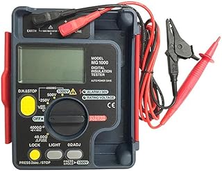 JF-XUAN Resistance Tester Insulation Tester Digital Type 500V Insulation Tester With Backlight Analog Bar Chart MG500