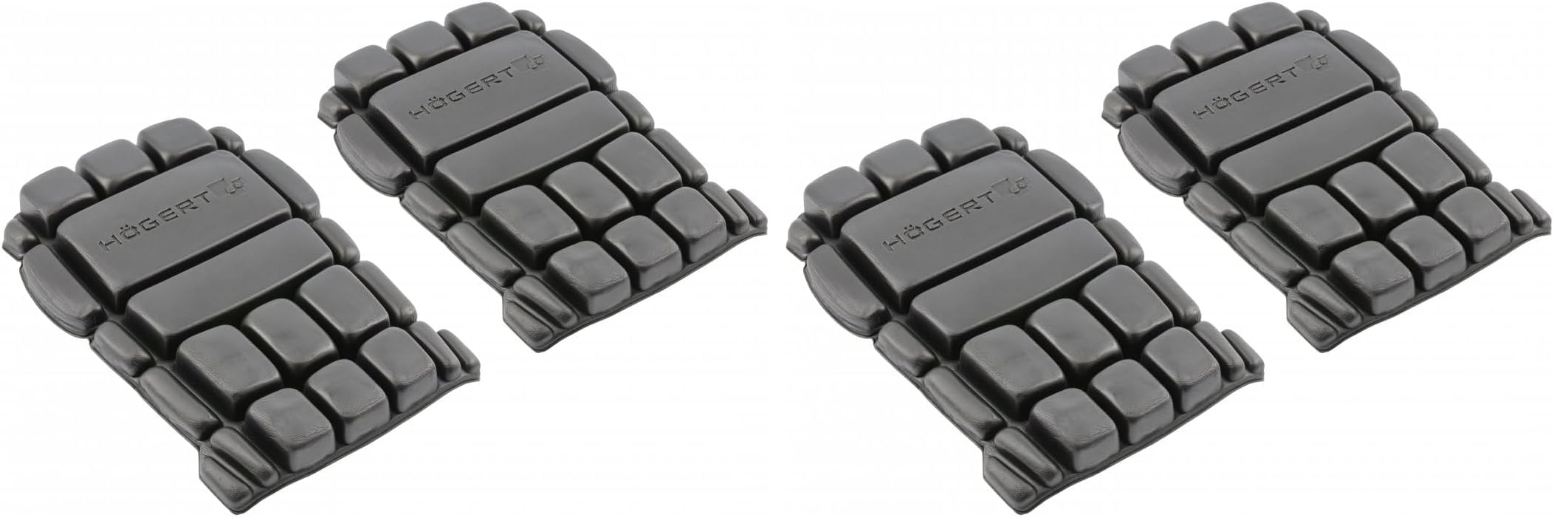 Högert Technik Knieschoner Arbeit ODER, Schwarz Kniepolster, 2 Stück Knieschoner Gartenarbeit, Schaumstoff, Flexibel, Kniepolster, Dämpfend, Schützend, Wasserfest, Für Arbeit Handwerk Garten