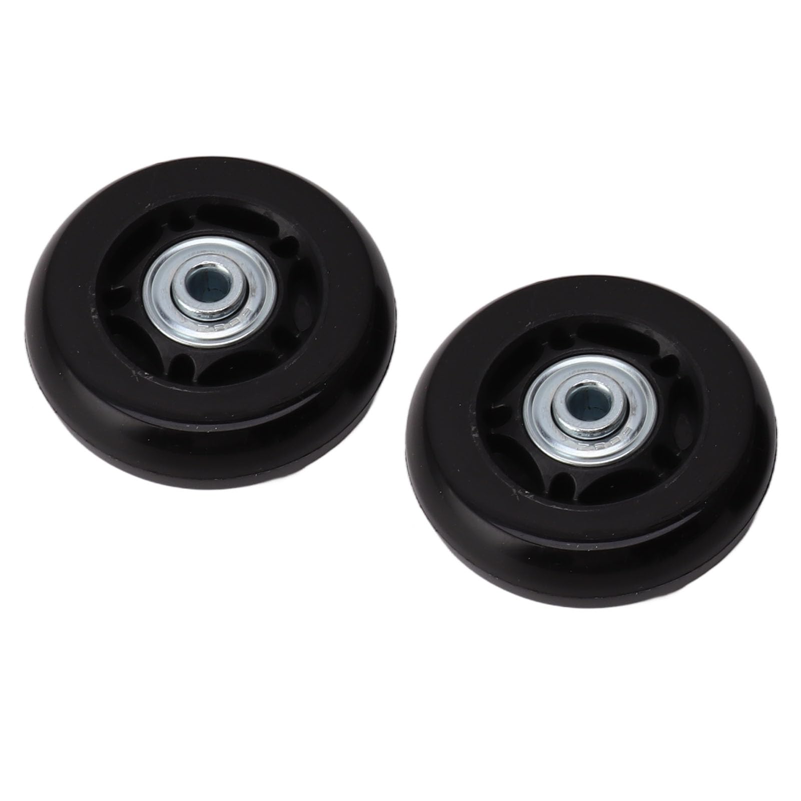Zestaw 2 zapasowych kółek do bagażu 54 mm/60 mm/64 mm, uniwersalne kółka liniowe z narzędziem instalacyjnym, gumowe kółka obrotowe do walizki bagażowej (60 x 24 mm)