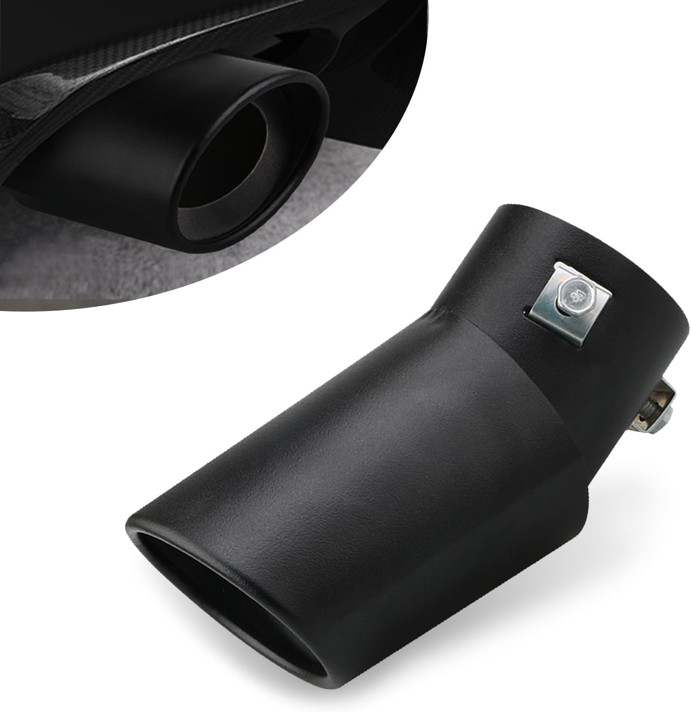 Fogfar 1 PC Stainless Steel Exhaust Pipe, Car Exhaust